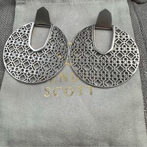 Kendra Scott Filigree Silver Earrings